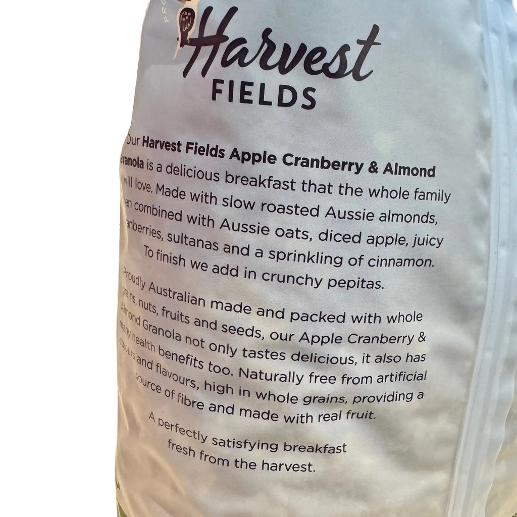 Harvest Fields Apple Almond & Cranberry Granola 1.2kg, Apple Cranberry & Almond
