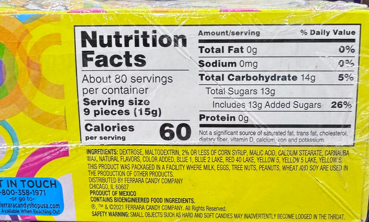 Everlasting Gobstopper Theatre Box 24 x 50.2g – USA Candy Bulk Pack