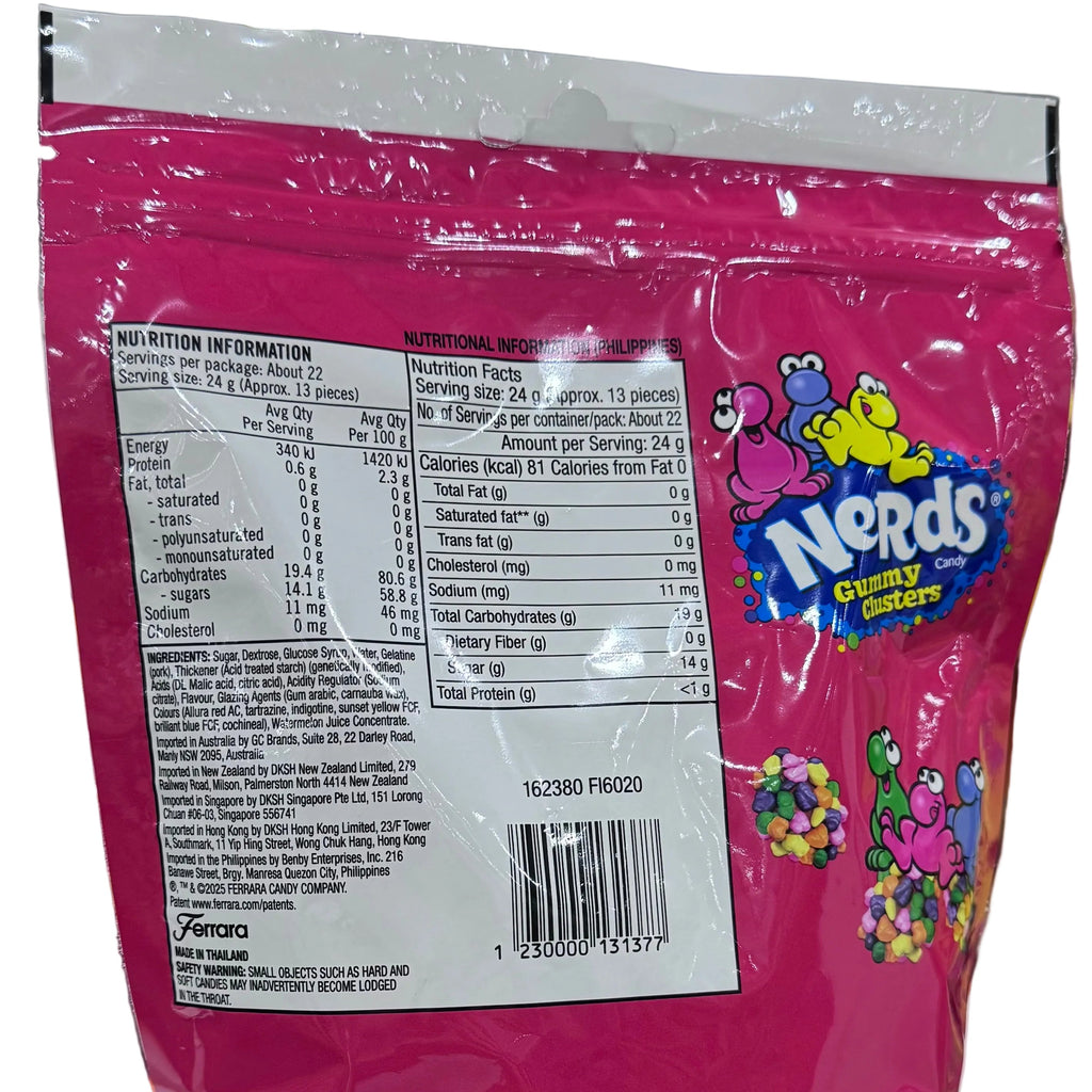 Nerds Gummy Clusters Rainbow Candy 524g