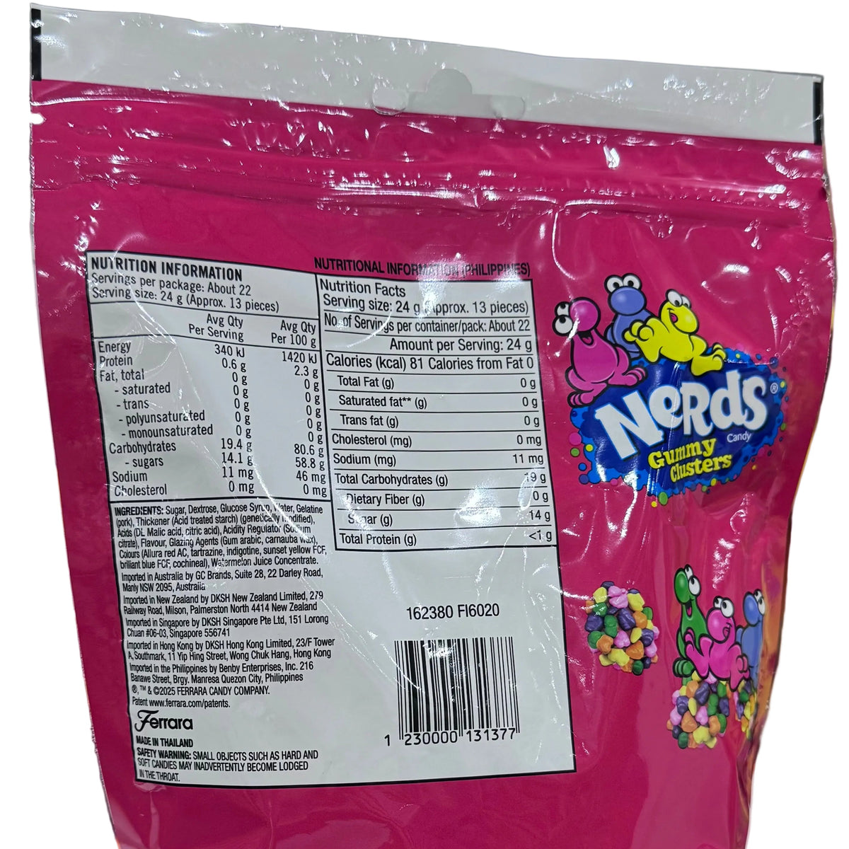 Nerds Gummy Clusters Rainbow Candy 524g