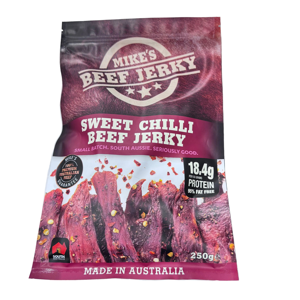 Mike's Sweet Chilli Beef Jerky 250g - Made in Australia