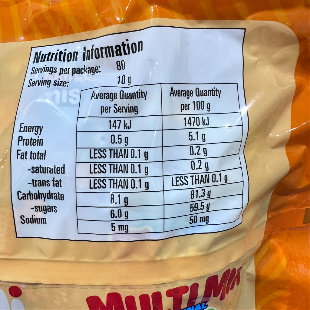 Trolli Multi Mix Original Family Pack 800g | Fruit Jelly Gummy Candy