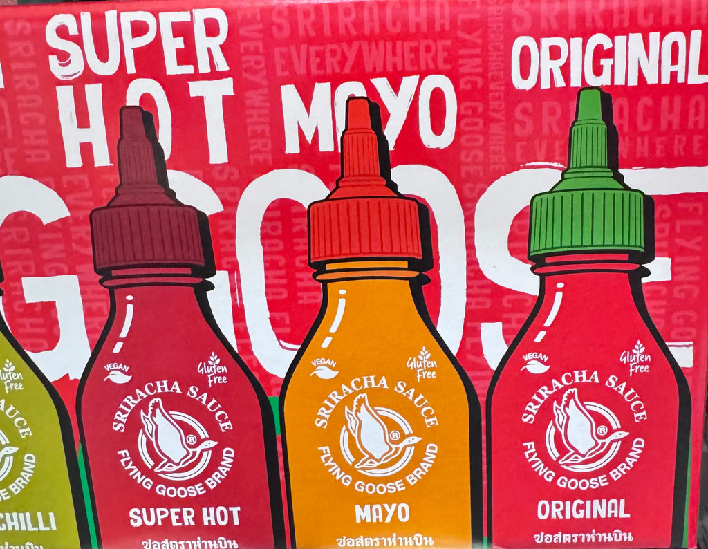 Flying Goose Sriracha Mixed Pack 6 x 200ml - Thai Hot Sauce Variety Set