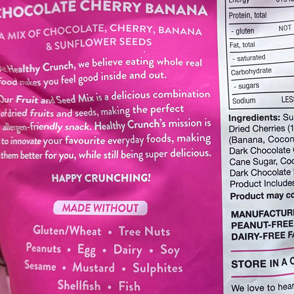 Healthy Crunch Fruit & Seed Mix - Chocolate Cherry Banana 737g