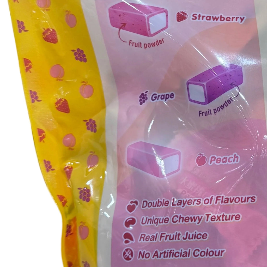 Hi-Chew Fruit Chews Party Bag 1kg (Strawberry, Grape, Peach)
