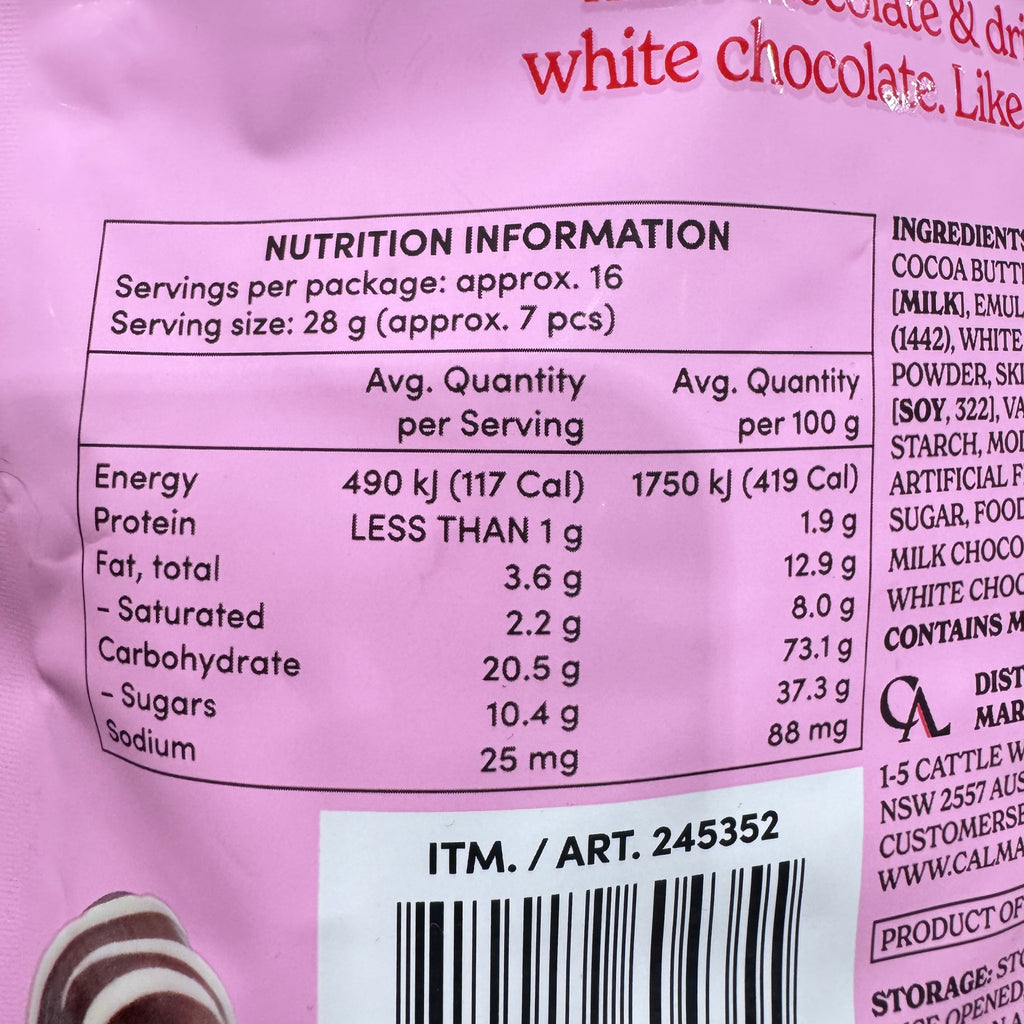 Alli & Rose Strawberry Flavoured Smoochies Milk Chocolate Gummy Candy 450g