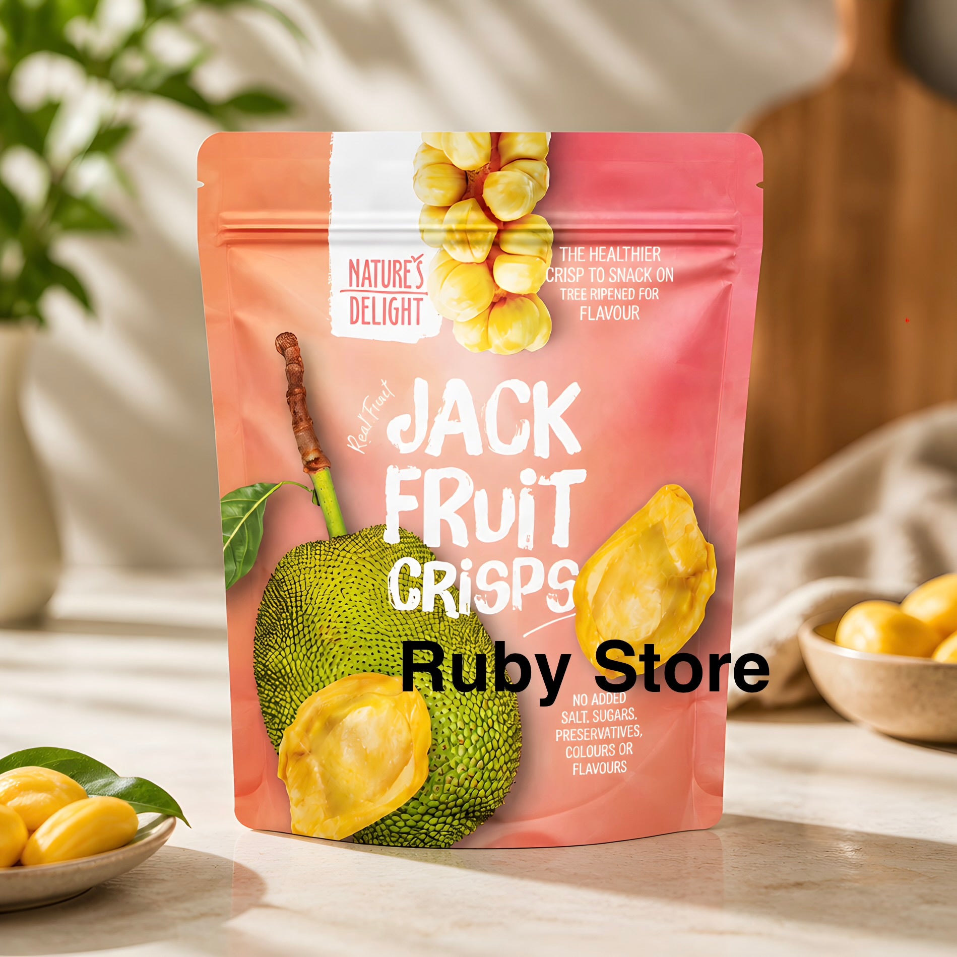 Dried Jack Fruit Natural Tropical Fruit Snack Crisps Vegan & Gluten Free 350gram