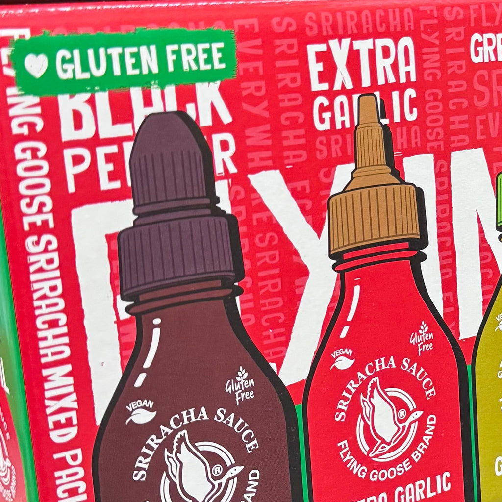 Flying Goose Sriracha Mixed Pack 6 x 200ml - Thai Hot Sauce Variety Set