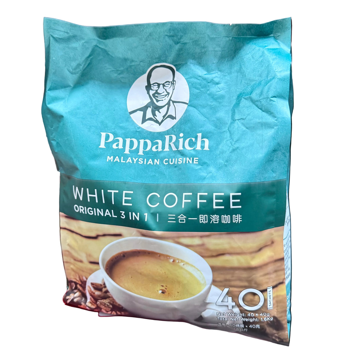 PappaRich Malaysian White Coffee Original 3 in 1 (40 x 40g / 1.6kg)