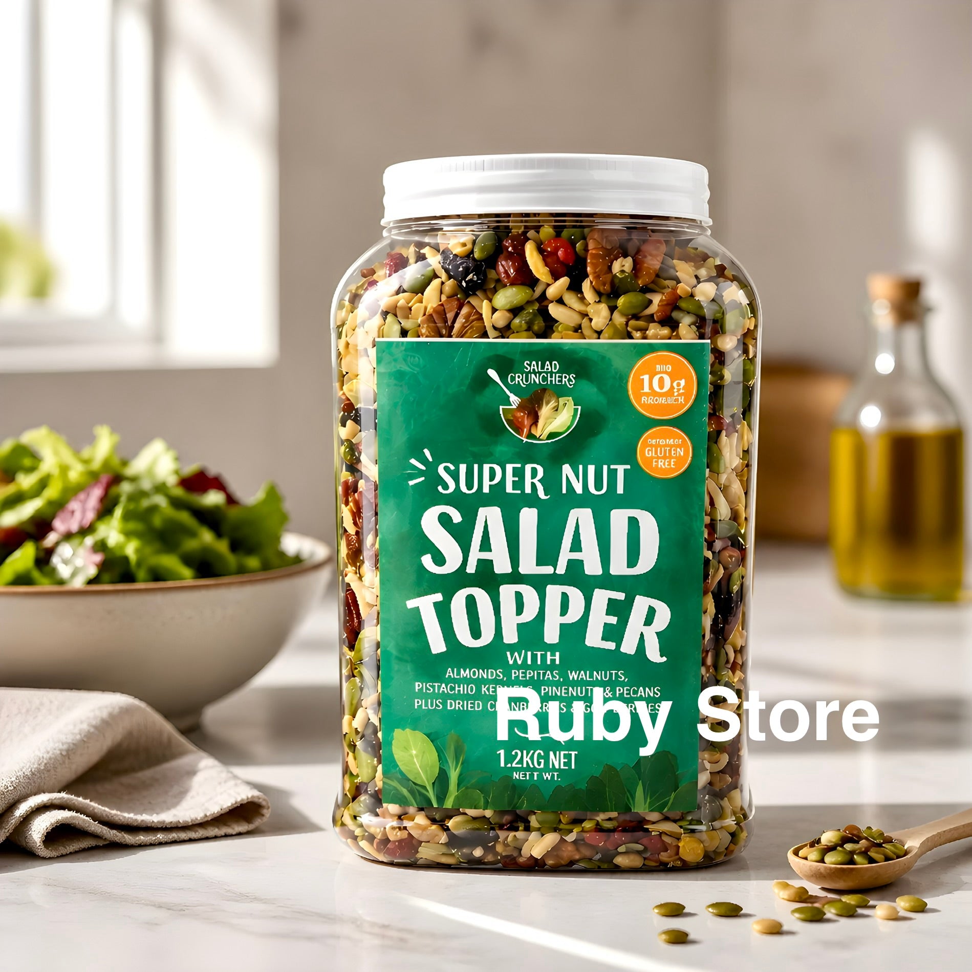 Salad Crunchers Salad Topper 1.2kg Nuts & Seeds Gluten Free Vegan, Super Nut