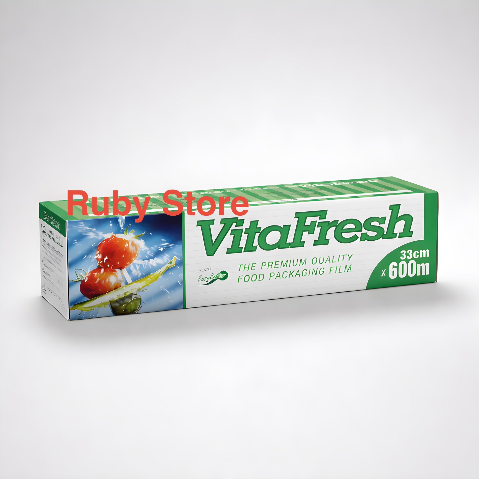 Vitafresh Cling Wrap Film 33cm x 600M Food Packaging Stretch with Slide Cutter