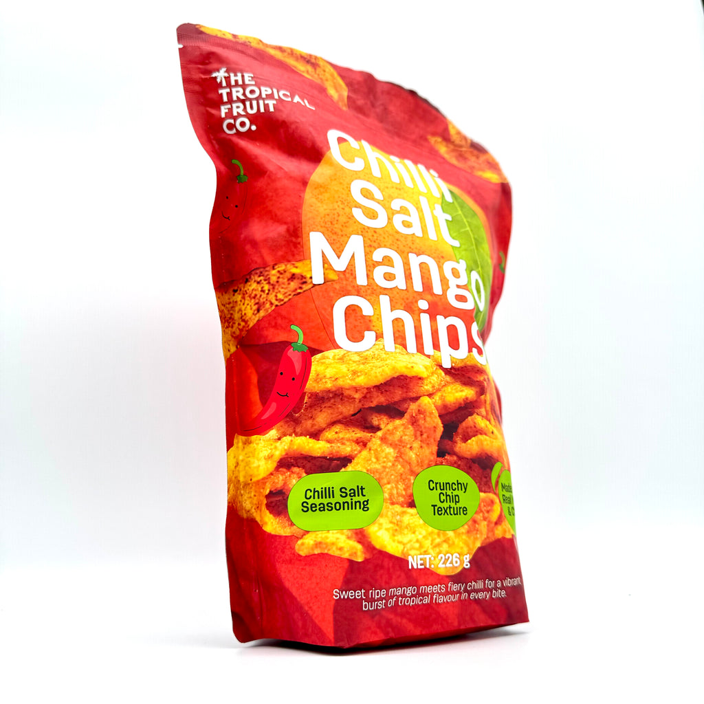 Chilli Salt Mango Chips 226g, Crunchy Chip Texture, Made from Real Mango