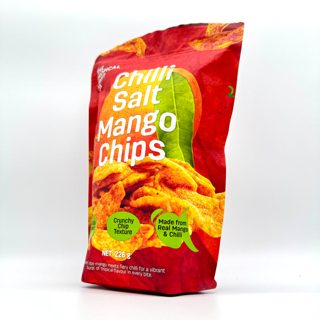 Chilli Salt Mango Chips 226g, Crunchy Chip Texture, Made from Real Mango