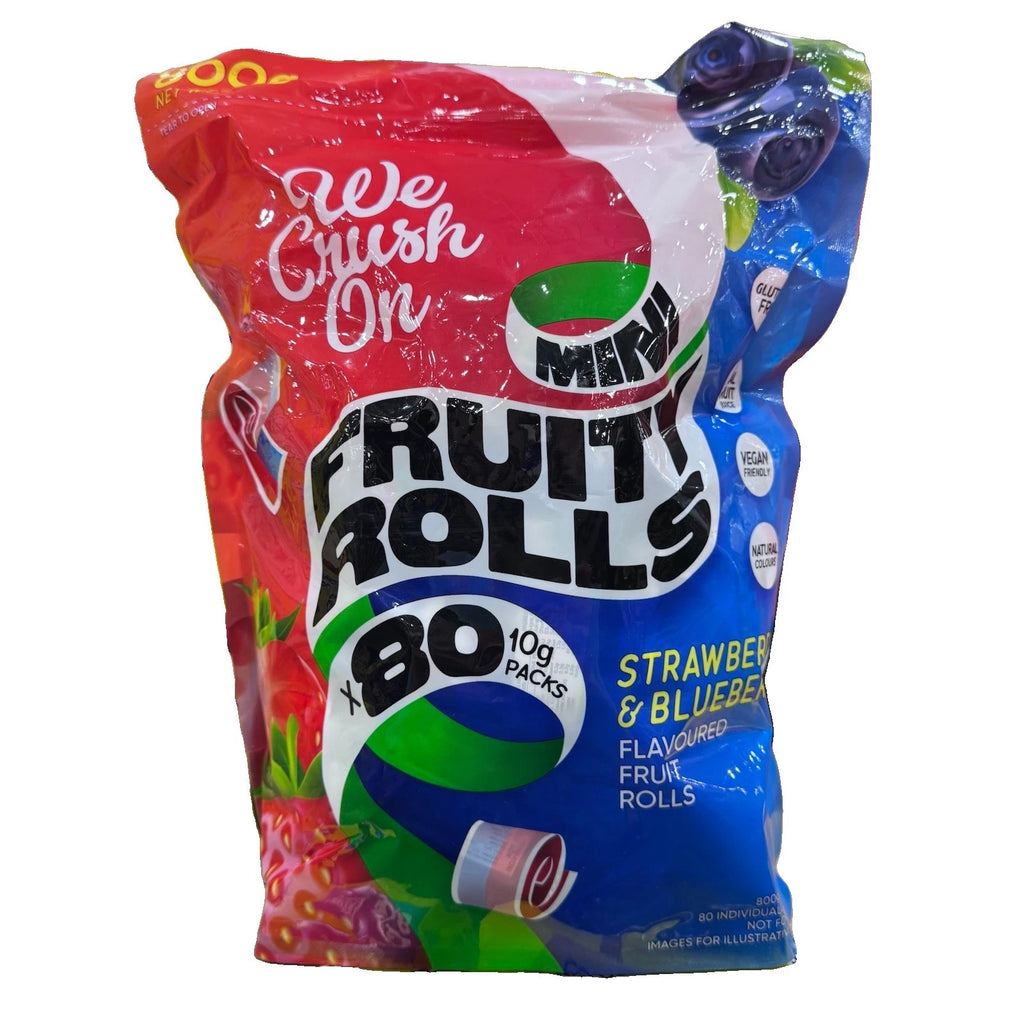 Fruit Rolls Mini Candy Packs 800g Bulk Bag