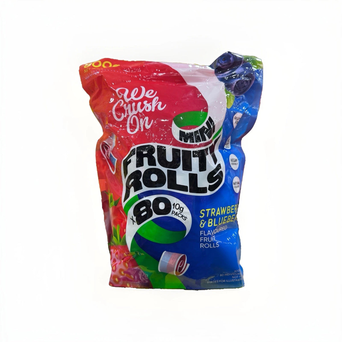 Fruit Rolls Mini Candy Packs 800g Bulk Bag