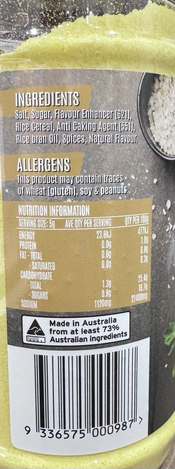 Nice N Tasty Chicken Salt Seasoning Size Large 700g, Shaker Fries Chips