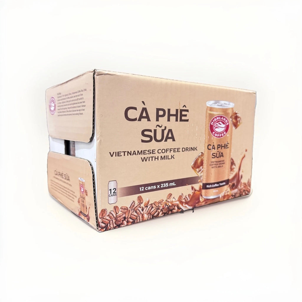 Highlands Vietnamese Coffee with Milk, Authentic Vietnamese Taste, Pack of 12