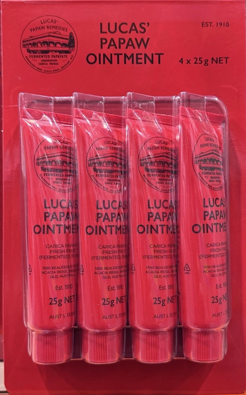 Lucas Papaw Ointment 4 x 25g