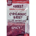 KOOEE! Organic Beef Snack Sticks - Spicy (250g - 10 Pack)